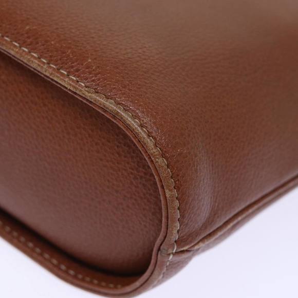 SAINT LAURENT Hand Bag Leather 2way Brown Auth am6206 - Picture 16 of 16